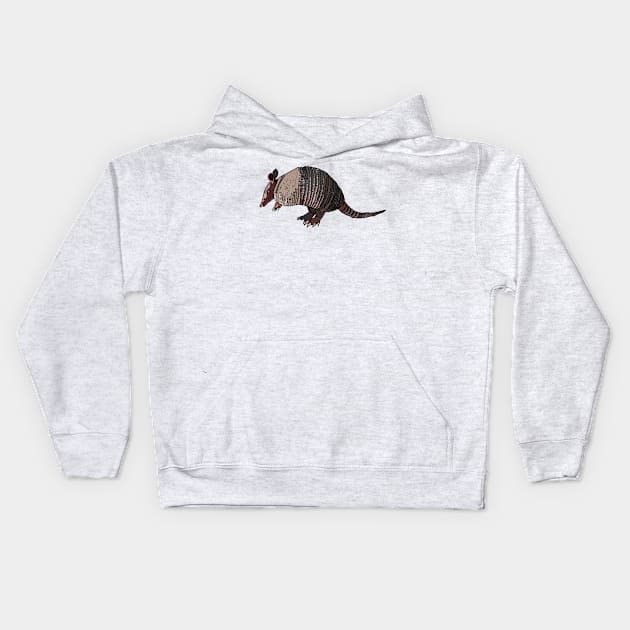 Armadillo by Morning Kids Hoodie by laceylschmidt